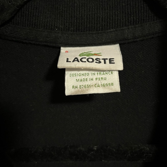 Lacoste France Flag Colors Logo Polo Shirt. 4XL - Picture 5 of 8